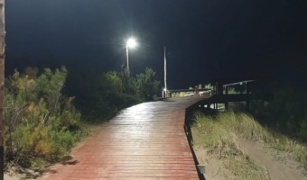 AVANZA LA INSTALACI�N DE LUMINARIAS SOBRE LA RAMBLA